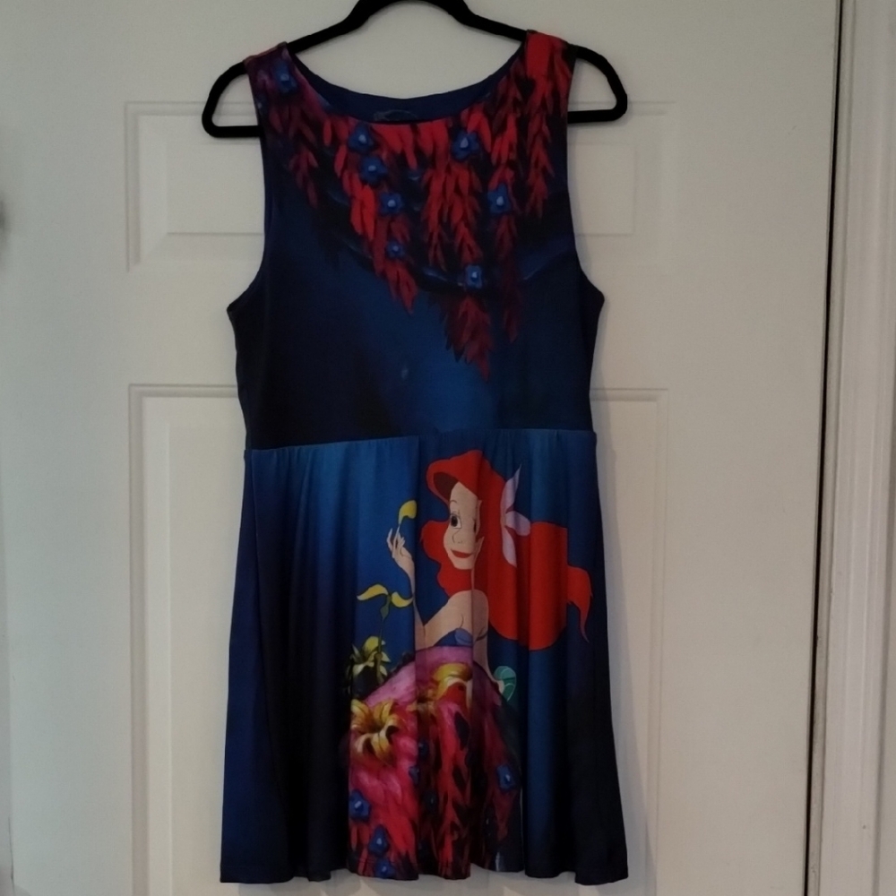 Hot Topic Disney Ariel The Little Mermaid Dress Juniors Size L / Fits  Women's M